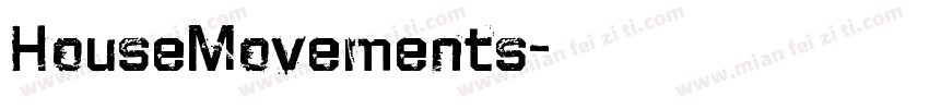 HouseMovements字体转换