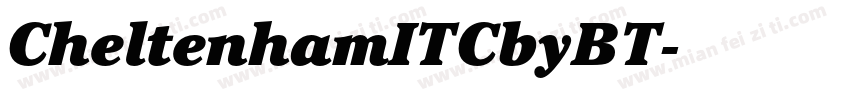 CheltenhamITCbyBT字体转换