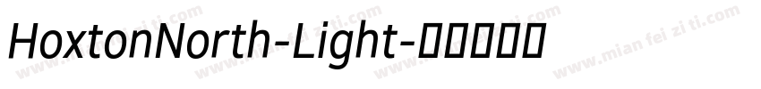 HoxtonNorth-Light字体转换