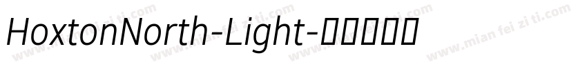 HoxtonNorth-Light字体转换