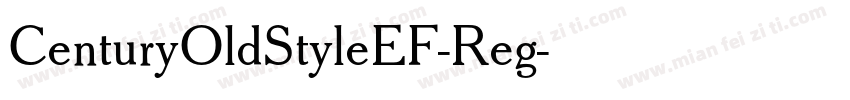 CenturyOldStyleEF-Reg字体转换