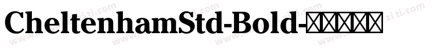 CheltenhamStd-Bold字体转换