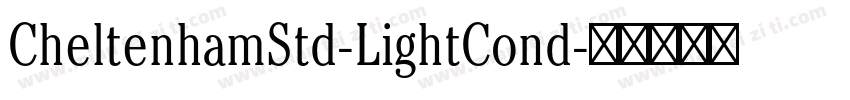 CheltenhamStd-LightCond字体转换