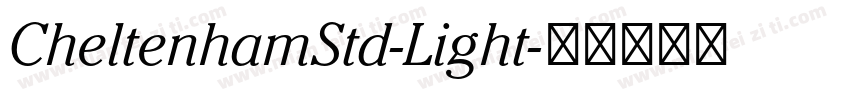 CheltenhamStd-Light字体转换