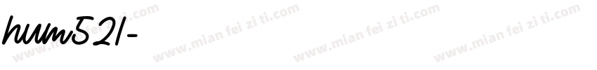 hum521字体转换