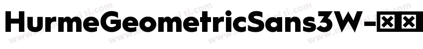 HurmeGeometricSans3W字体转换