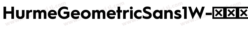 HurmeGeometricSans1W字体转换