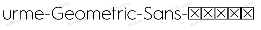 urme-Geometric-Sans字体转换