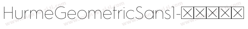 HurmeGeometricSans1字体转换