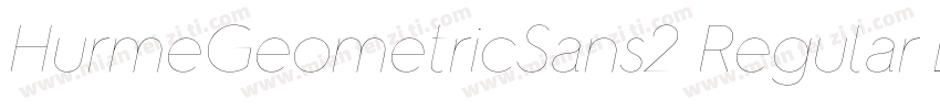 HurmeGeometricSans2-Regular字体转换