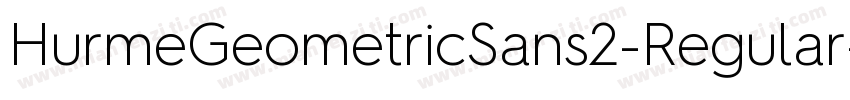 HurmeGeometricSans2-Regular字体转换