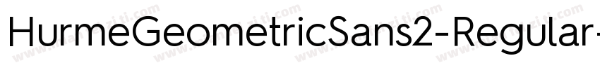 HurmeGeometricSans2-Regular字体转换