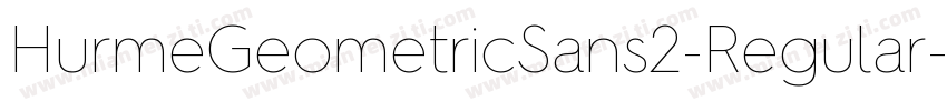 HurmeGeometricSans2-Regular字体转换