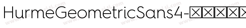 HurmeGeometricSans4字体转换