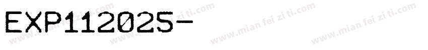 EXP112025字体转换
