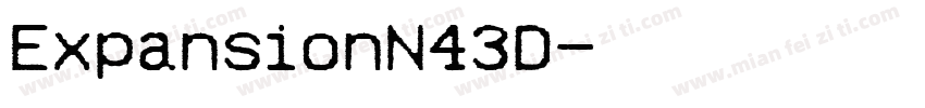ExpansionN43D字体转换