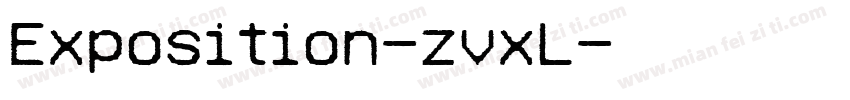 Exposition-zvxL字体转换