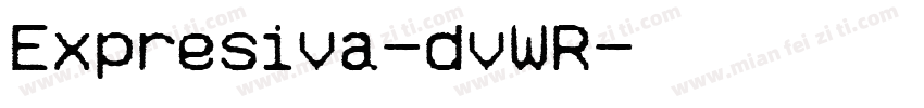 Expresiva-dvWR字体转换