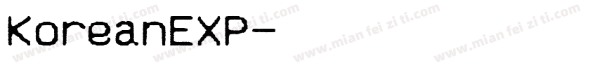 KoreanEXP字体转换