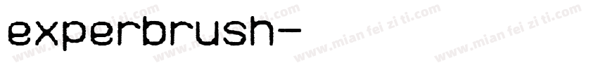 experbrush字体转换