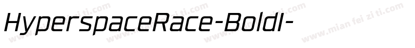 HyperspaceRace-BoldI字体转换