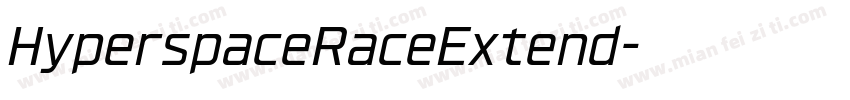 HyperspaceRaceExtend字体转换