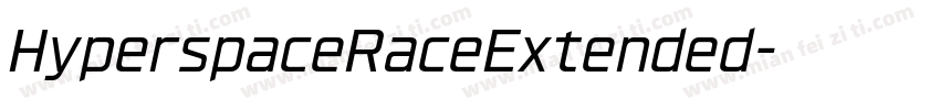 HyperspaceRaceExtended字体转换