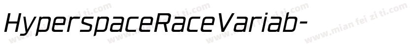 HyperspaceRaceVariab字体转换