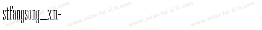stfangsong_xm字体转换