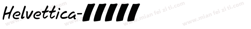 Helvettica字体转换