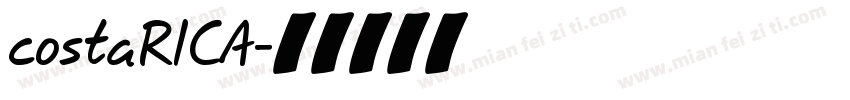 costaRICA字体转换