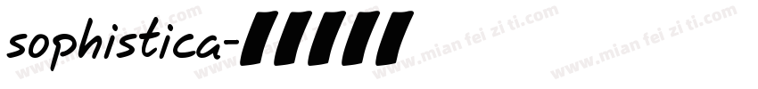 sophistica字体转换