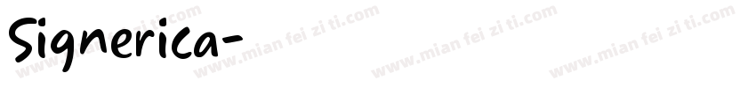 Signerica字体转换