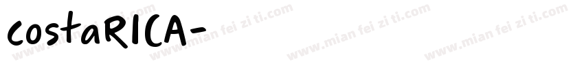 costaRICA字体转换