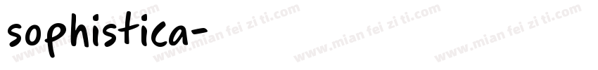 sophistica字体转换