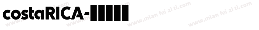 costaRICA字体转换