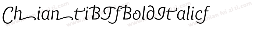 ChiantiBT-BoldItalic字体转换