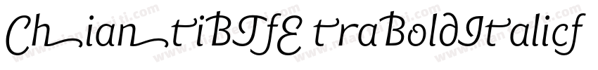 ChiantiBT-ExtraBoldItalic字体转换