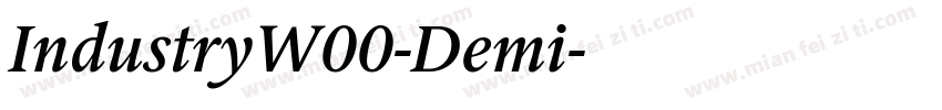 IndustryW00-Demi字体转换