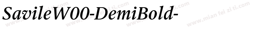 SavileW00-DemiBold字体转换