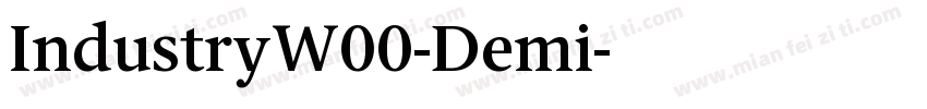 IndustryW00-Demi字体转换