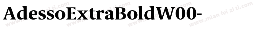 AdessoExtraBoldW00字体转换