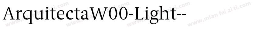 ArquitectaW00-Light-字体转换