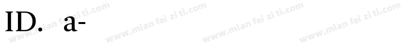 ID.宋檍姩a字体转换