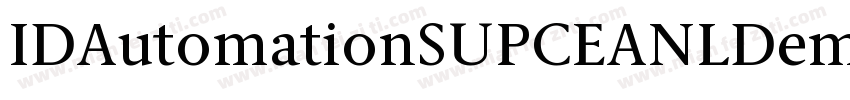 IDAutomationSUPCEANLDemo字体转换