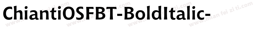 ChiantiOSFBT-BoldItalic字体转换