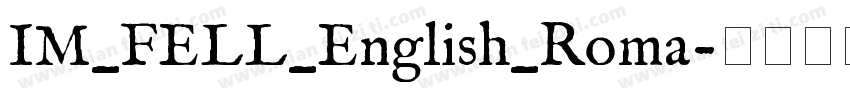 IM_FELL_English_Roma字体转换