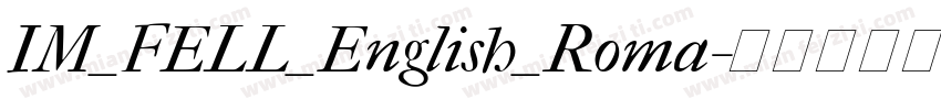 IM_FELL_English_Roma字体转换