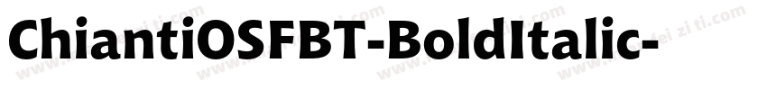 ChiantiOSFBT-BoldItalic字体转换