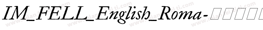 IM_FELL_English_Roma字体转换